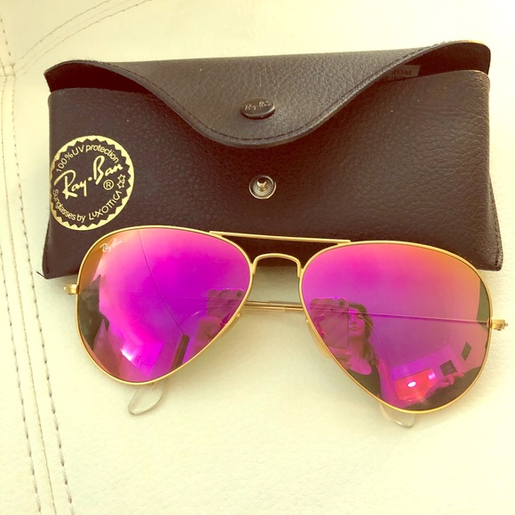 Ray-Ban Accessories - Pink Aviator Ray Bans 😎